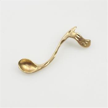 12kt Gold Music Note Pendant