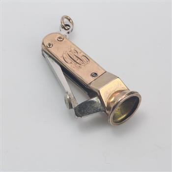 12kt Gold Plated 12.90g Monogrammed Cigar Cutter