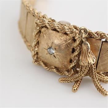 14 Gold Diamond Vintage Berlis Watch