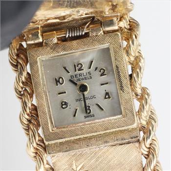 14 Gold Diamond Vintage Berlis Watch