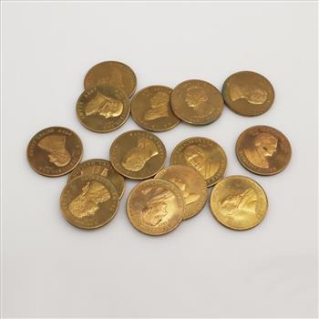 14 Presidential Commemorative Tokens