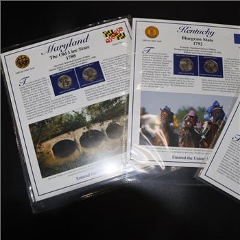 14 US Quarters & Stamps