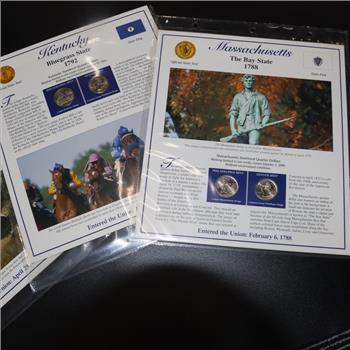 14 US Quarters & Stamps