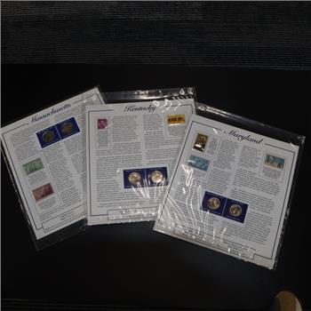 14 US Quarters & Stamps