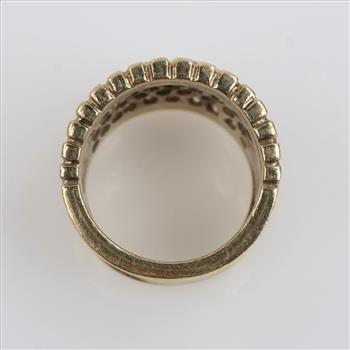 1.44ctTW Diamond 14kt Two Tone Gold Wedding Band -Evaluated By Our Certified Gemologist - AGS / GIA