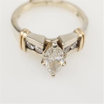 1.47ctTW Diamond 14kt Gold Adjustable Shank Ring - Evaluated By Our Certified Gemologist - AGS/GIA