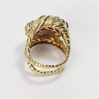 14k Gold 1.20ct TW Diamond And Liberty Head Gold Coin Ring - Evaluated By Independent Specialist