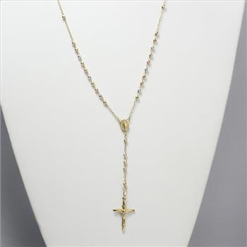 14k Gold 7.50g Rosary Necklace