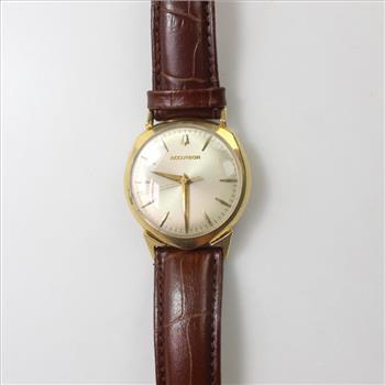 14k Gold Bulova Accutron Watch