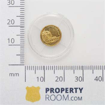 14k Gold California Gold Rush Coin Tribute