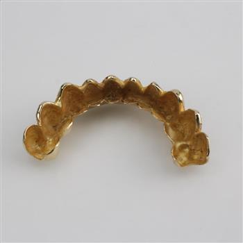 14k Gold Diamond Accented Teeth Caps