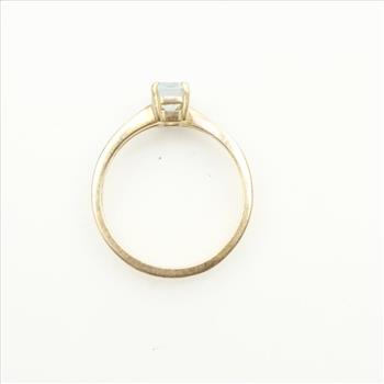 14k Gold Light Blue Stone Ring