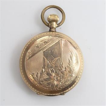 14k Gold Locle Pocket Watch