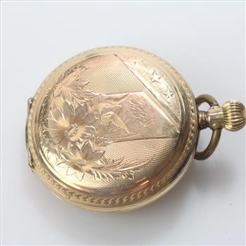 14k Gold Locle Pocket Watch