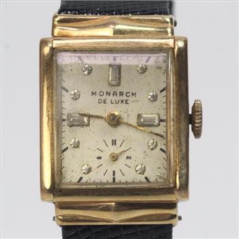 14k Gold Monarch De Luxe Watch