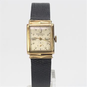 14k Gold Monarch De Luxe Watch