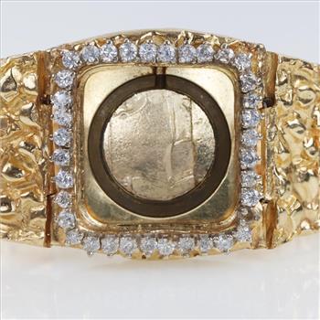 14kt GF Clear Stone Watch Band