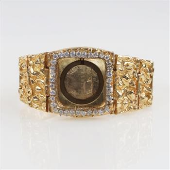 14kt GF Clear Stone Watch Band