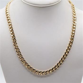 14kt GF Curb Chain Necklace