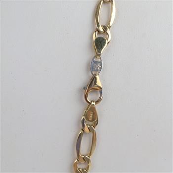 14kt GF Figaro Chain Necklace