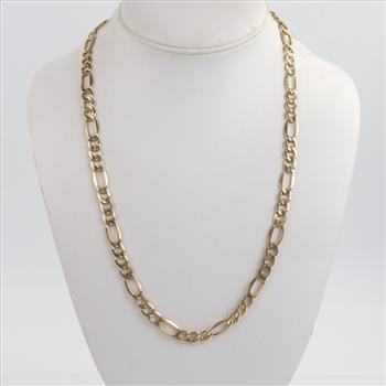14kt GF Figaro Chain Necklace