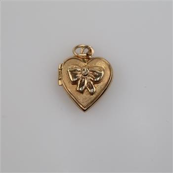 14kt GF Hollow Heart Locket