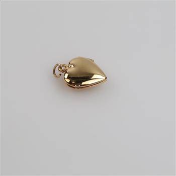 14kt GF Hollow Heart Locket Pendant