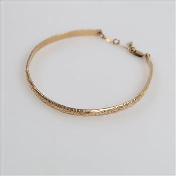 14kt GF Modified Bangle Bracelet