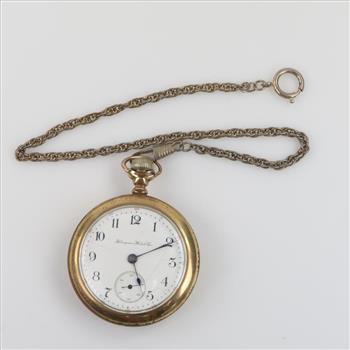 14kt GF Open Face Pocket Watch