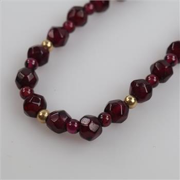 14kt GF & Purple Beaded Bracelet