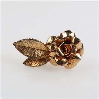 14kt GF Single Flower Earring
