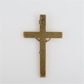 14kt GF Two-tone Cross Pendant