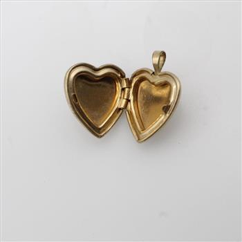 14kt GF Two-tone Religious Heart Locket