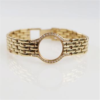 14kt Gold 0.17ct TW Diamond Concord Watch Bracelet- Evaluated By Our Certified Gemologist - AGS/GIA