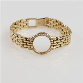 14kt Gold 0.17ct TW Diamond Concord Watch Bracelet- Evaluated By Our Certified Gemologist - AGS/GIA