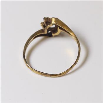 14kt Gold 1.5g Diamond Accented Empty Setting Ring