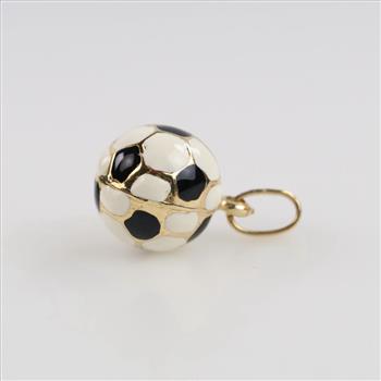 14kt Gold Accent Soccer Ball