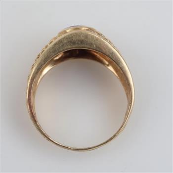 14kt Gold Amethyst Signet Ring