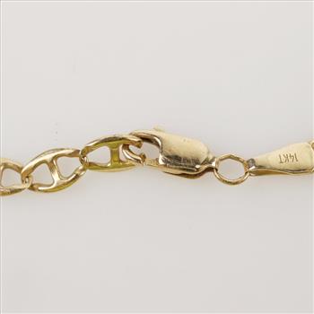 14kt Gold Anchor Chain