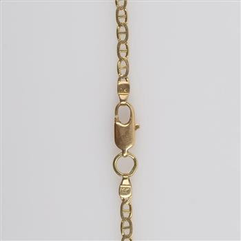 14kt Gold Anchor Chain Bracelet