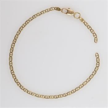 14kt Gold Anchor Chain Bracelet