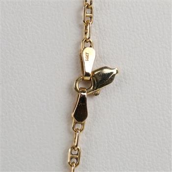 14kt Gold Anchor Chain Link Necklace