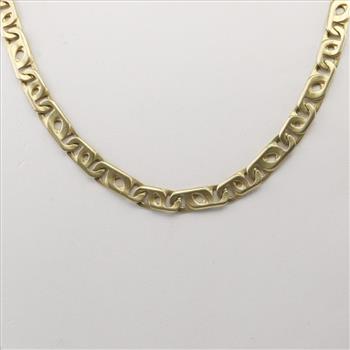 14kt Gold Anchor Link Necklace