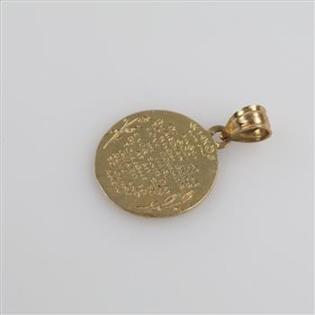 14kt Gold Angel Pendant