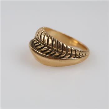 14kt Gold Asymmetrical Ring