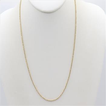 14kt Gold Ball Chain Necklace