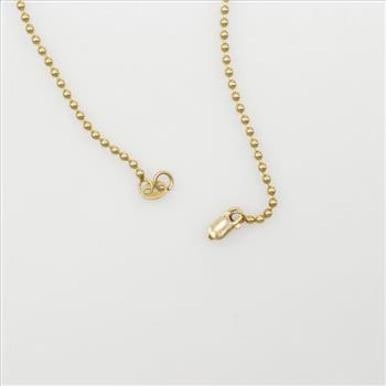 14kt Gold Ball Chain Necklace