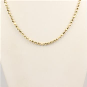 14kt Gold Ball Chain Necklace