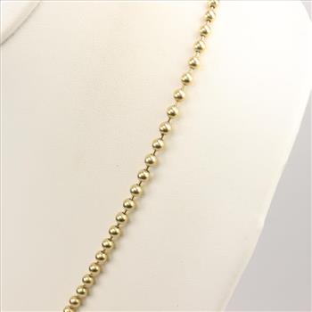 14kt Gold Ball Chain Necklace