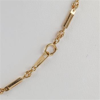 14kt Gold Bar Link Necklace